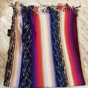 Missoni Colorful Wool Scarf with Fringe